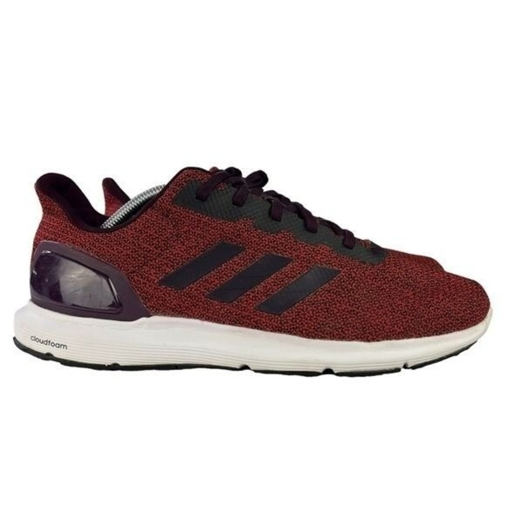 Adidas Cosmic 2 SL Running Shoes Mens 10.5 Burgundy Cloudfoam Sneakers Knit Run
